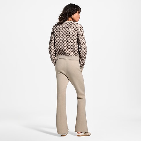 Monogram Accent Split Hem Knit Pants in Women's Ready-to-Wear Knitwear collections by Louis Vuitton (Product zoom)
