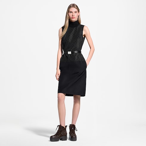 Monogram Accent Taffeta Dress in Women's Ready-to-Wear Dresses collections by Louis Vuitton (Product zoom)