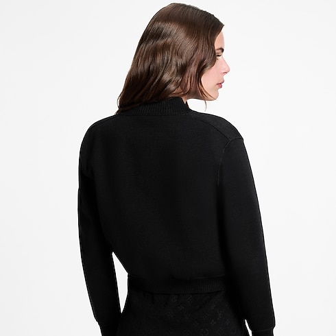Monogram Accent Zip-Up Knit Jacket in Women's Ready to Wear Coats and Jackets collections by Louis Vuitton (Product zoom)