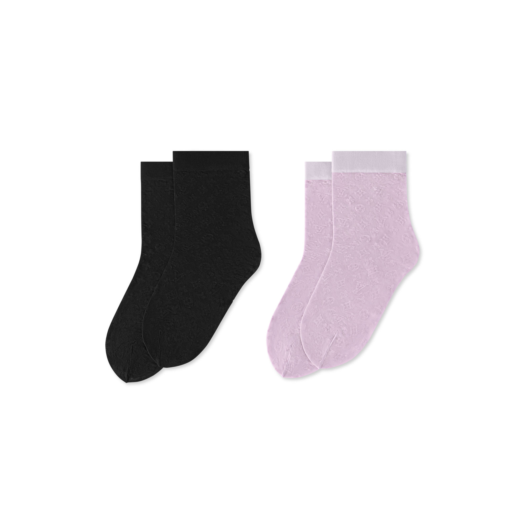 Monogram All Over Set Of Socks S00 in Women