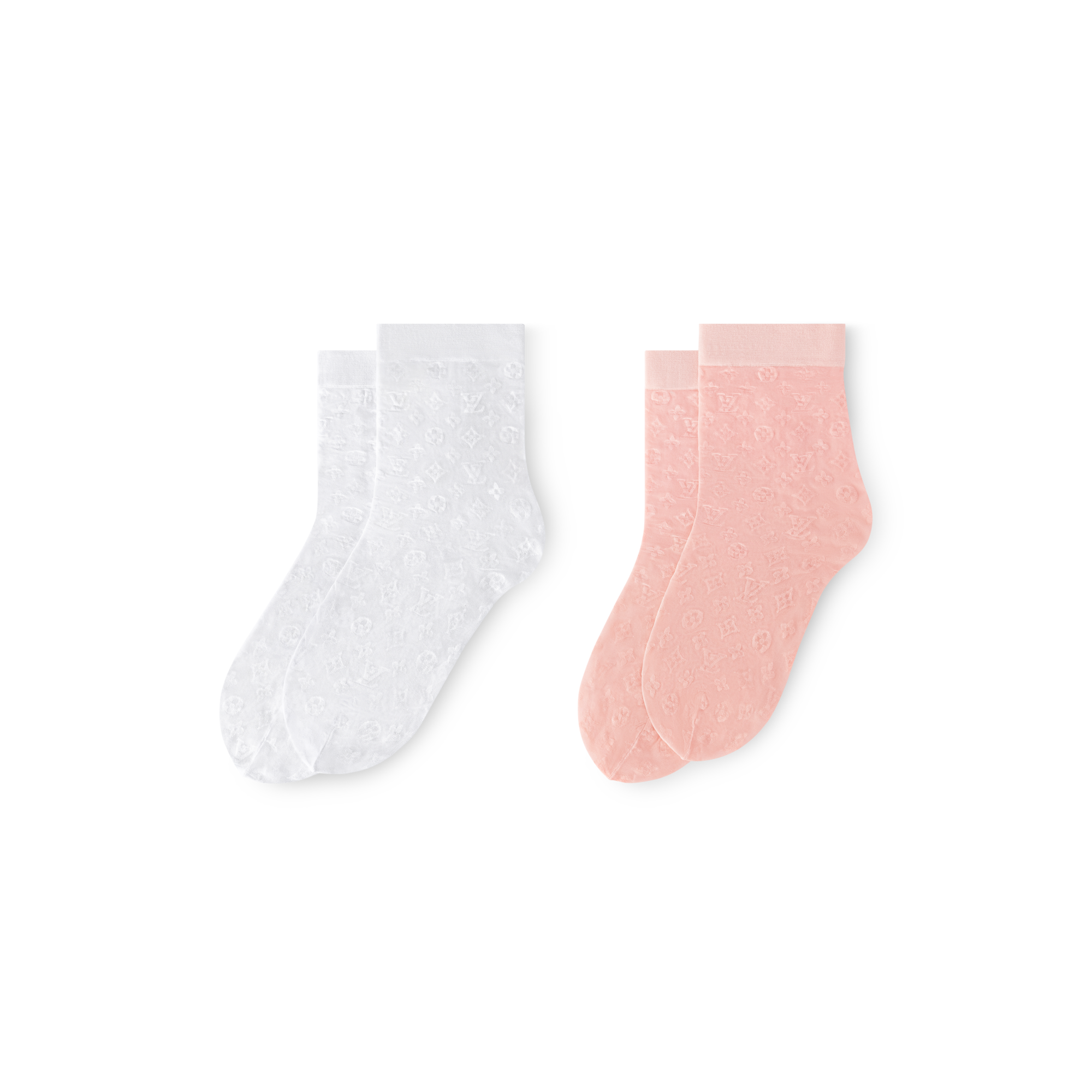 Monogram All Over Set Of Socks S00 in Women