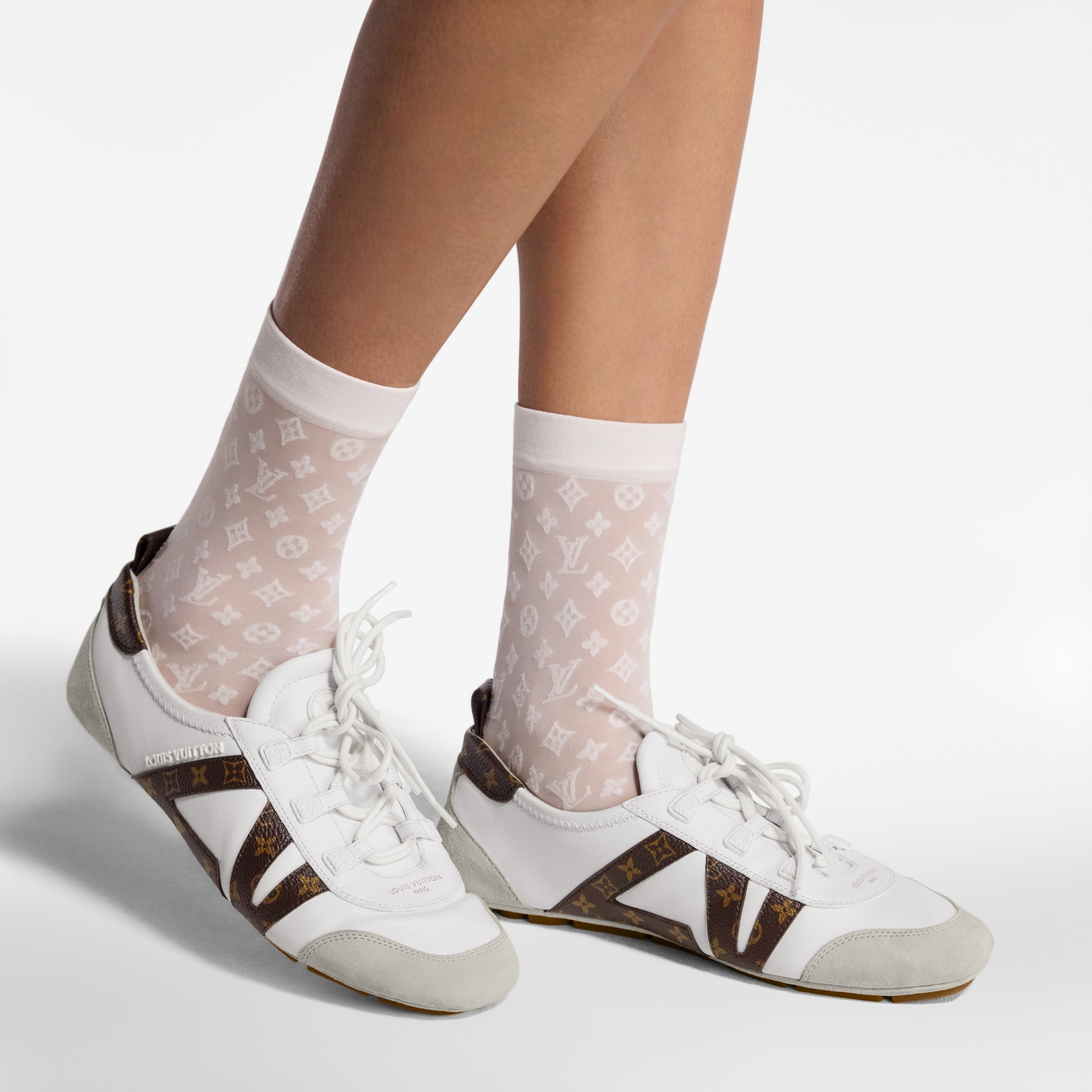 Monogram All Over Set Of Socks S00 in Women