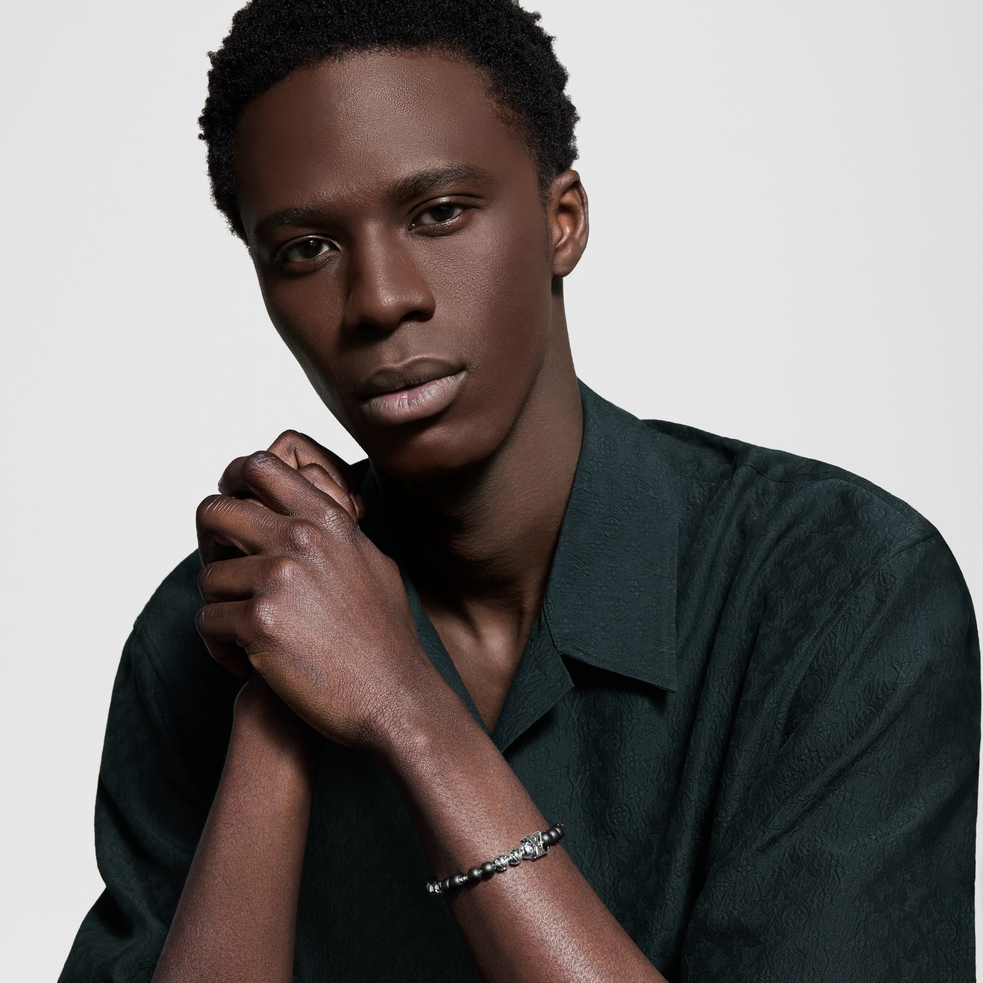 Monogram Beads Bracelet S00 in Men