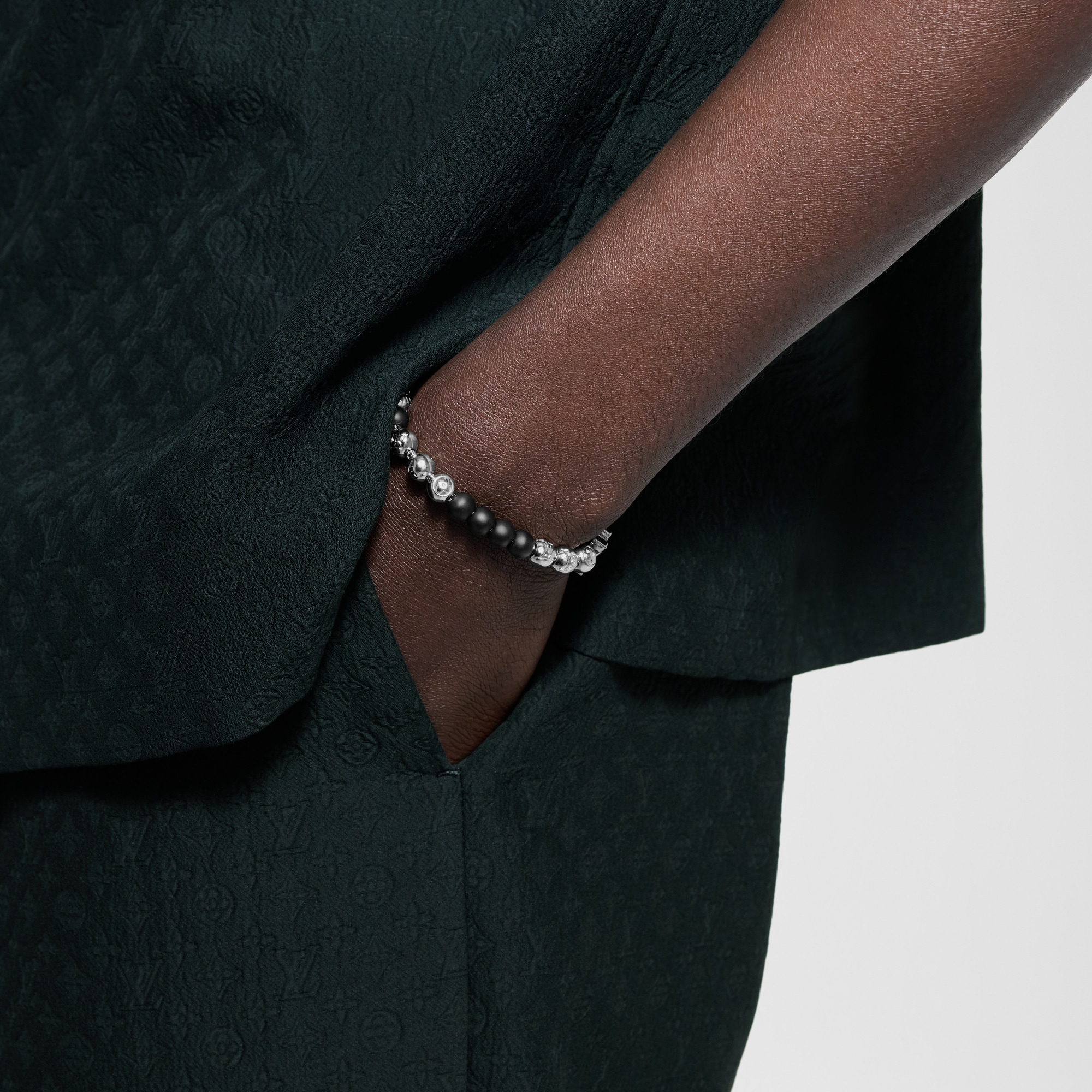 Monogram Beads Bracelet S00 in Men