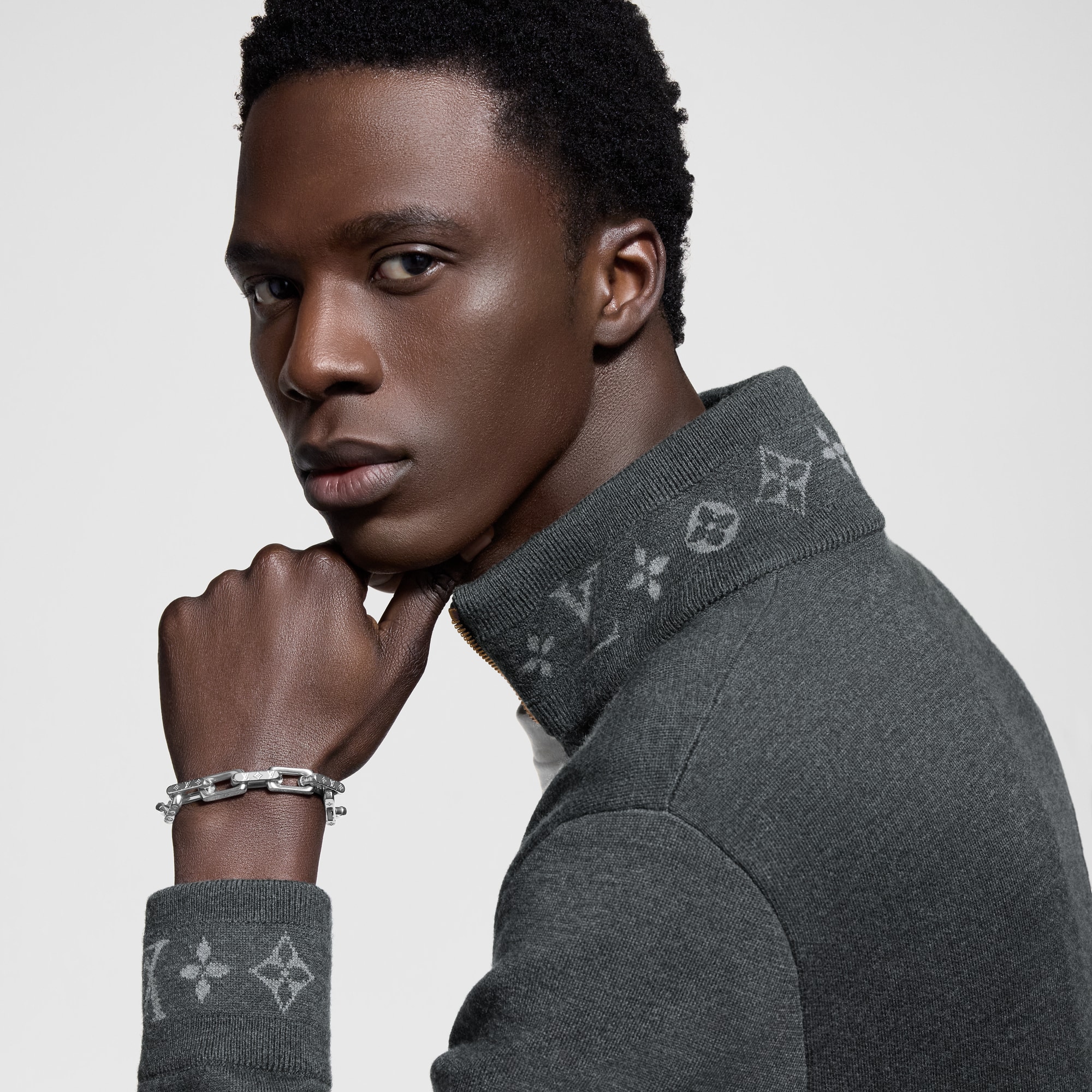 Monogram Chain Bracelet S00 in Men