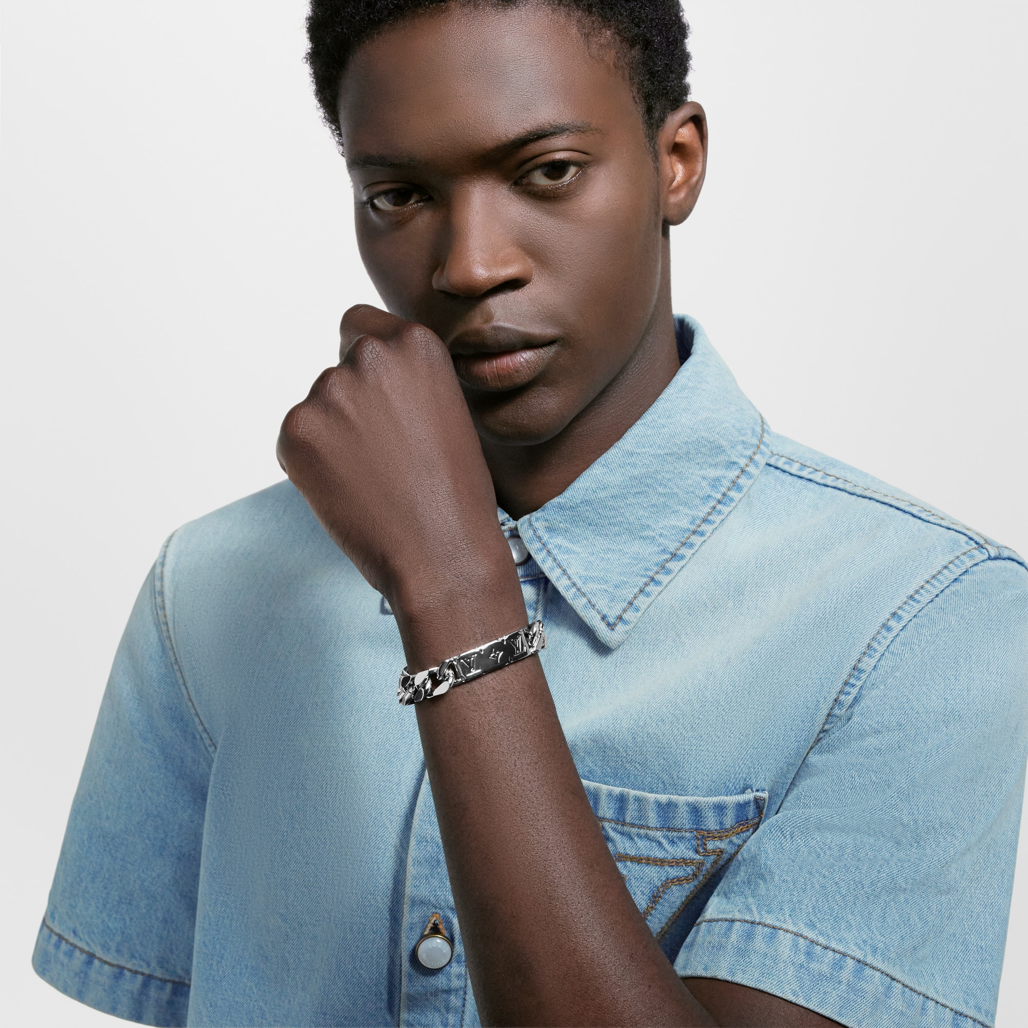 Monogram Chain Bracelet S00 in Men