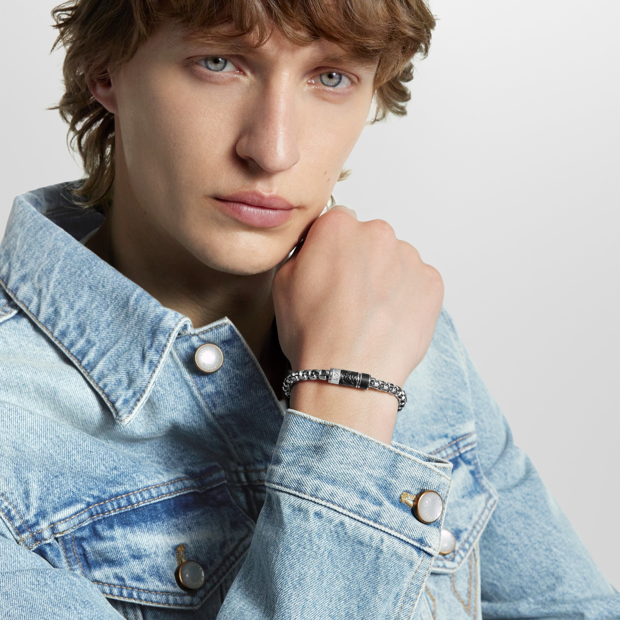 Monogram Chain Bracelet S00 in Men