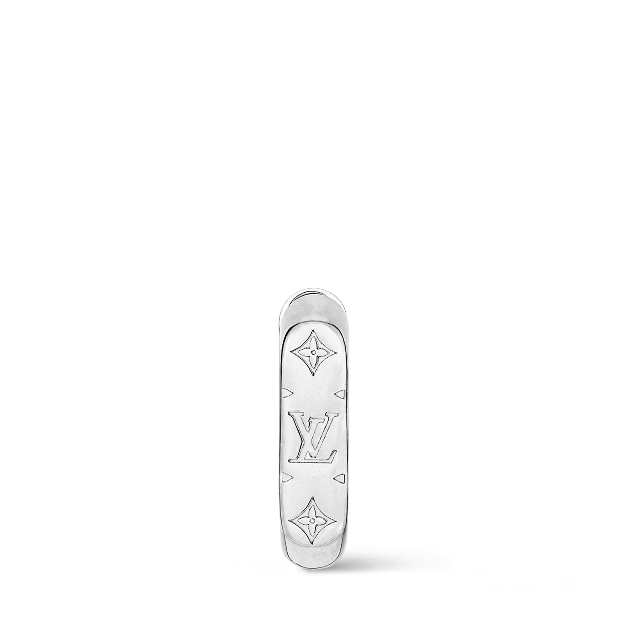 Monogram Chain Hoop Earring S00 in Men