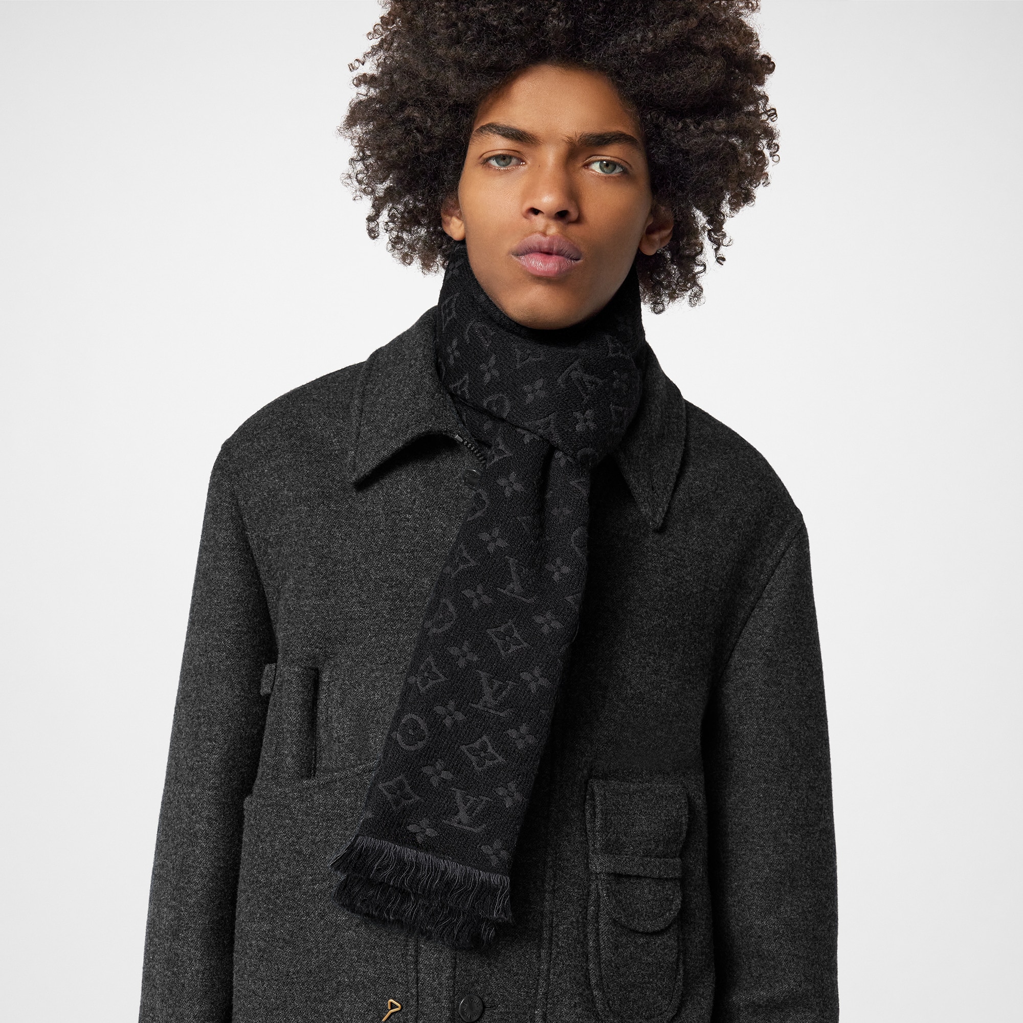 Monogram Classic Scarf S00 in Men