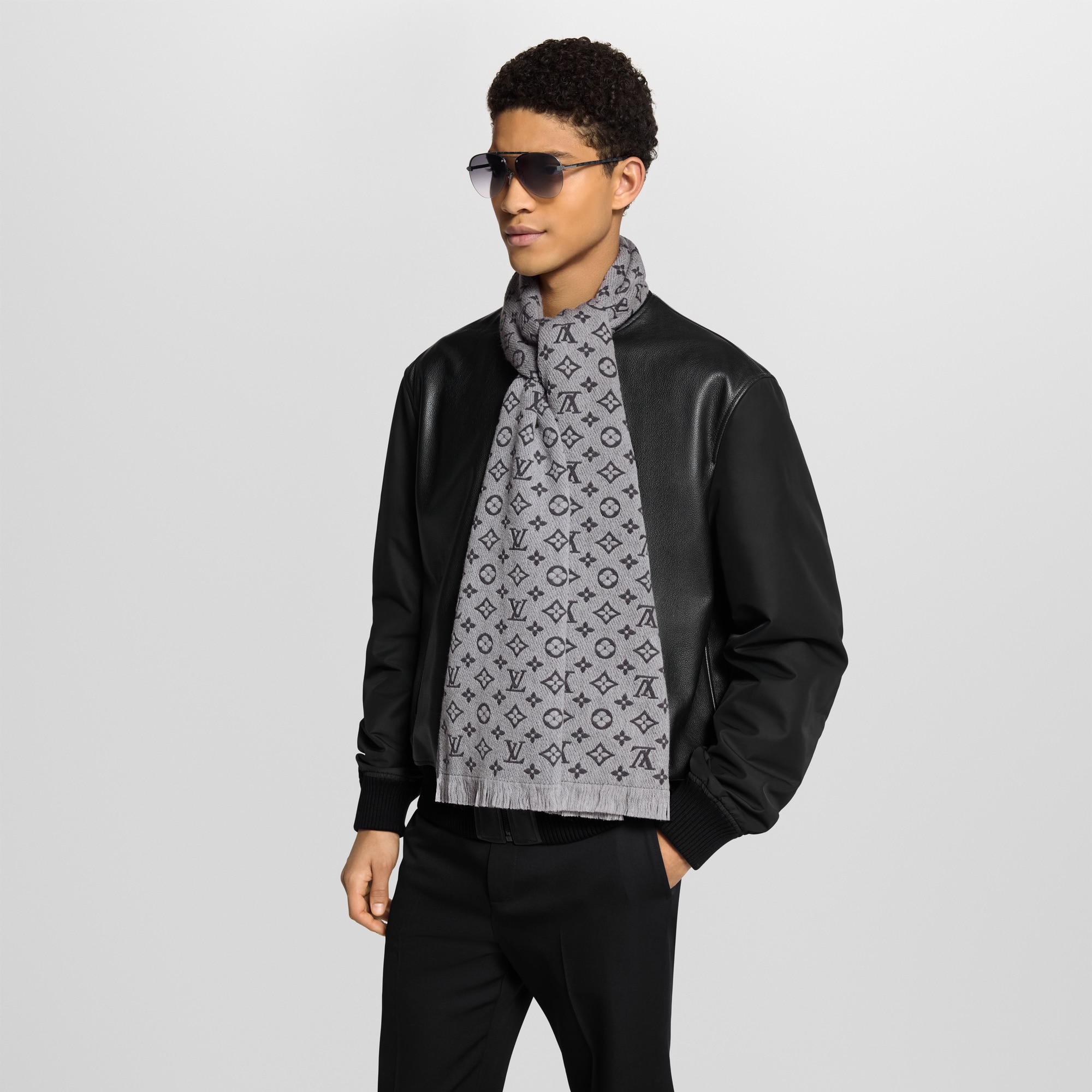 Monogram Classic Scarf S00 in Men