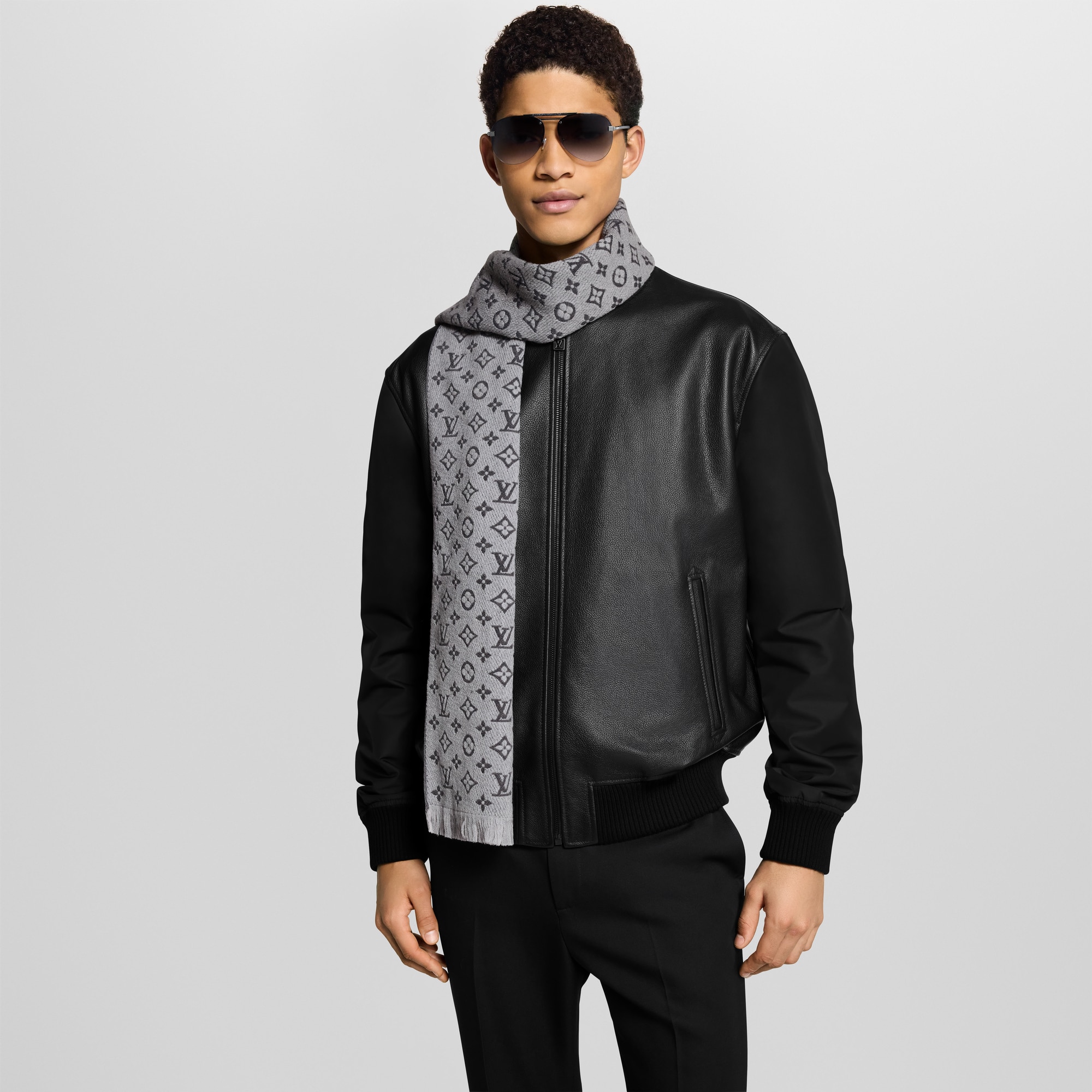 Monogram Classic Scarf S00 in Men