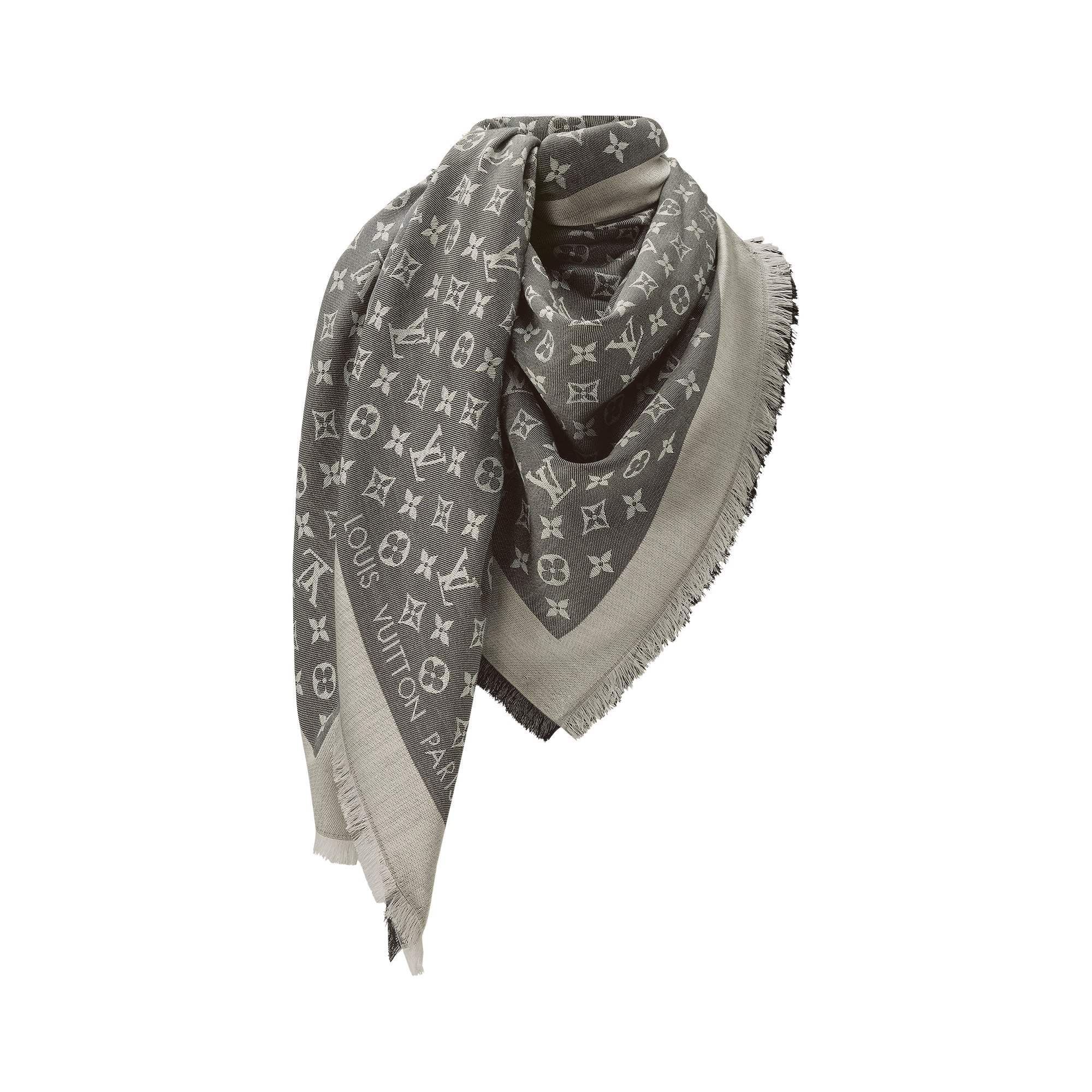 Monogram Denim Shawl S00 in Women