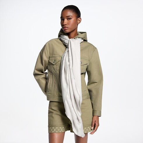 Monogram Denim Shawl S00 in Women's Accessories Shawls collections by Louis Vuitton (Product zoom)