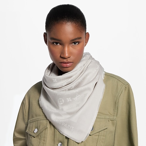 Monogram Denim Shawl S00 in Women's Accessories Shawls collections by Louis Vuitton (Product zoom)
