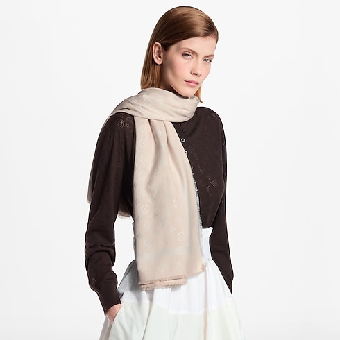 Monogram Denim Shawl S00 in Women's Accessories Shawls collections by Louis Vuitton (Product zoom)