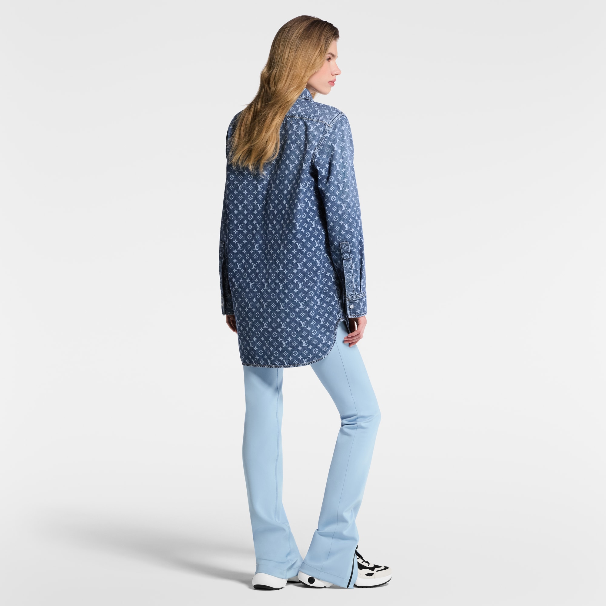 Monogram Denim Shirt  in Women