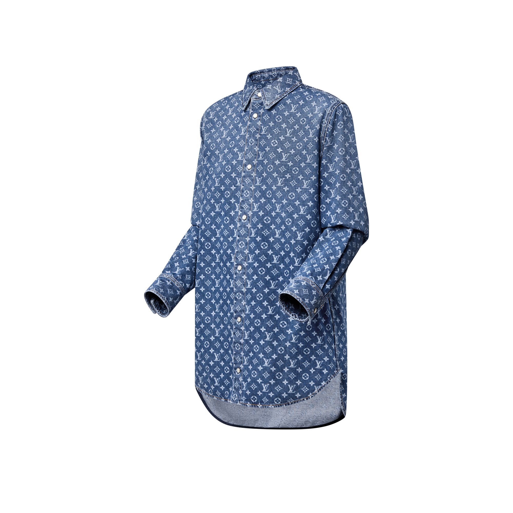 Monogram Denim Shirt  in Women