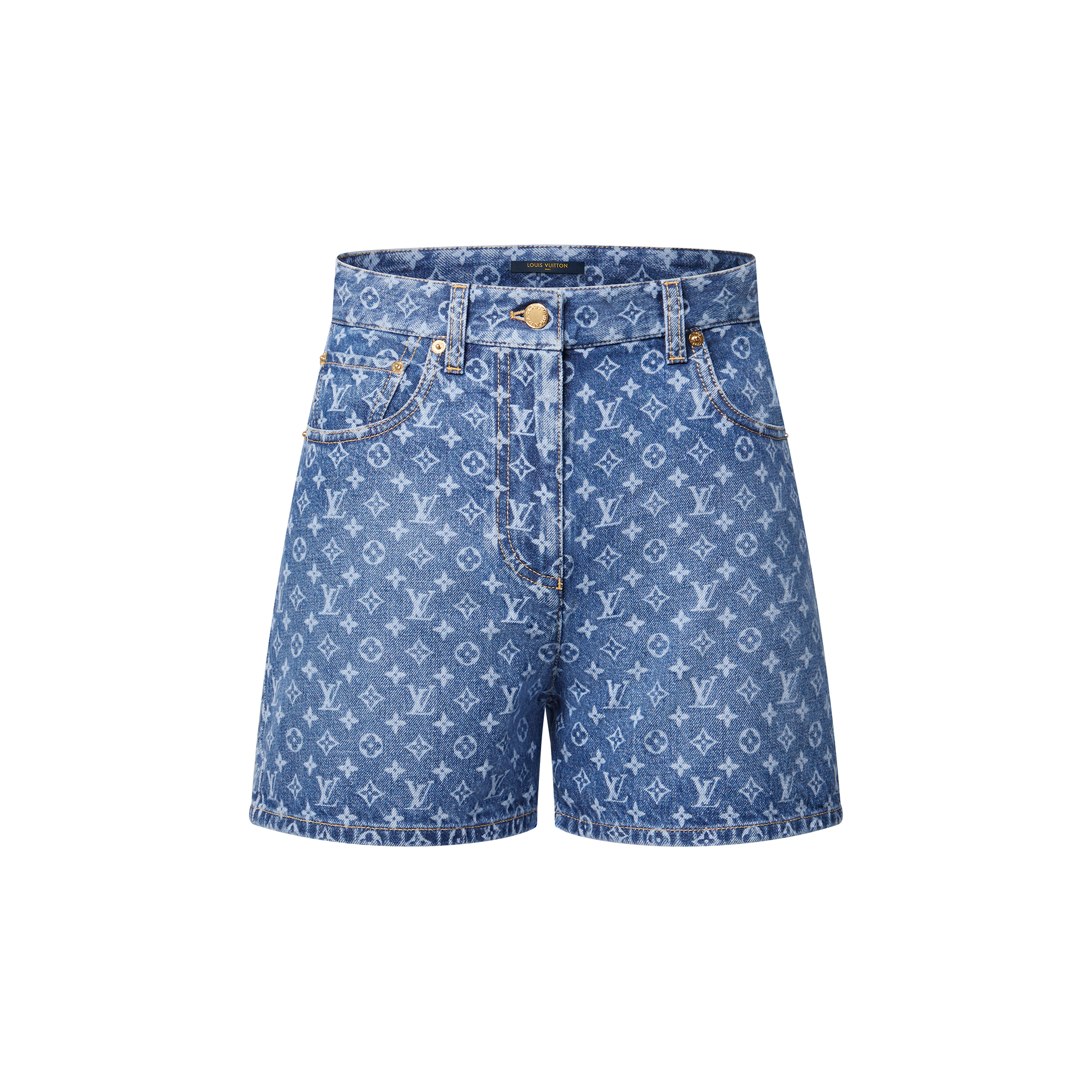 Monogram Denim Shorts  in Women