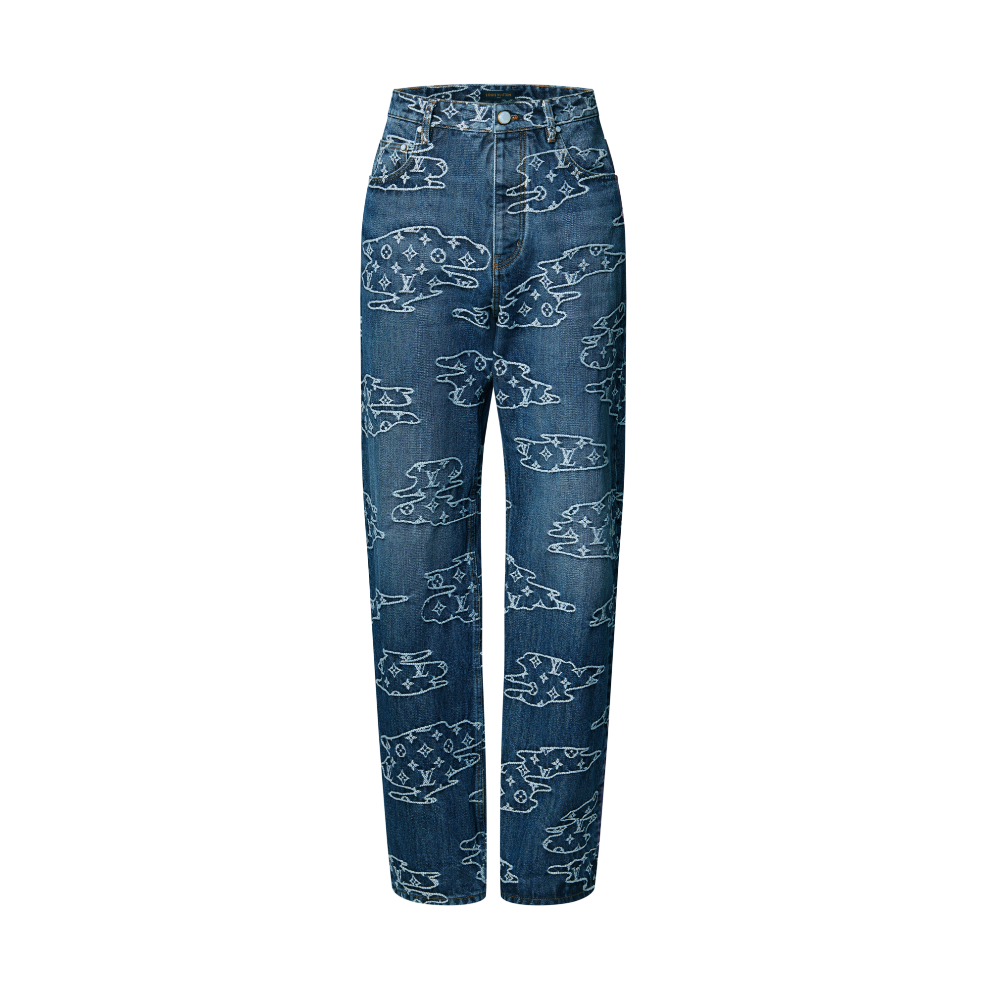 Monogram Denim Skate Pants  in Men