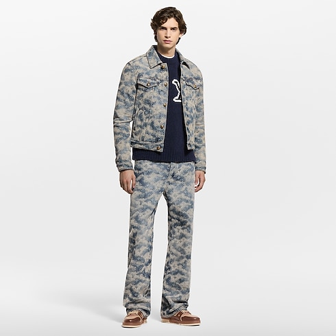Monogram Denim Trucker Jacket in Men's Ready to Wear Outerwear and Coats collections by Louis Vuitton (Product zoom)