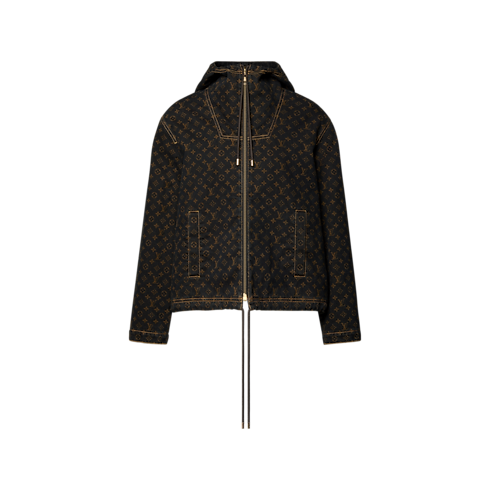 Monogram Denim Zip-Up Jacket in Women's Ready-to-Wear Coats and Jackets collections by Louis Vuitton (Product zoom)