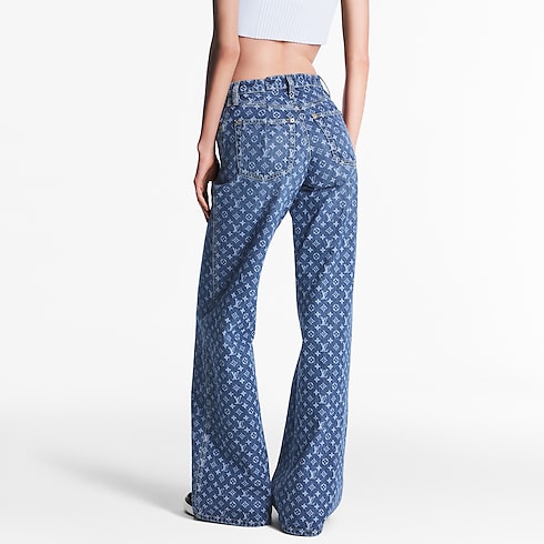 Monogram Flared Jeans in Women's Ready to Wear Pants collections by Louis Vuitton (Product zoom)