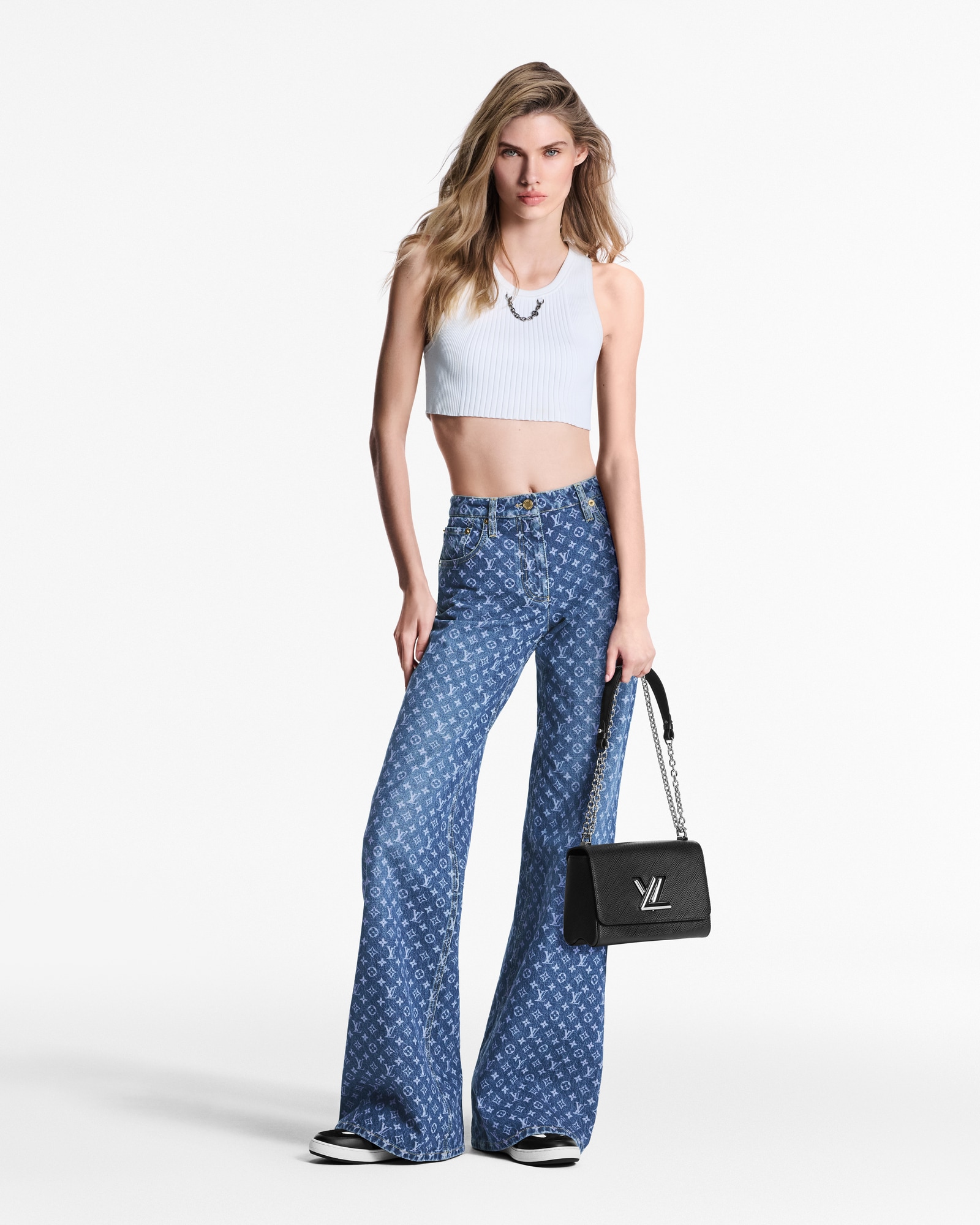 Monogram Flared Jeans  in Women