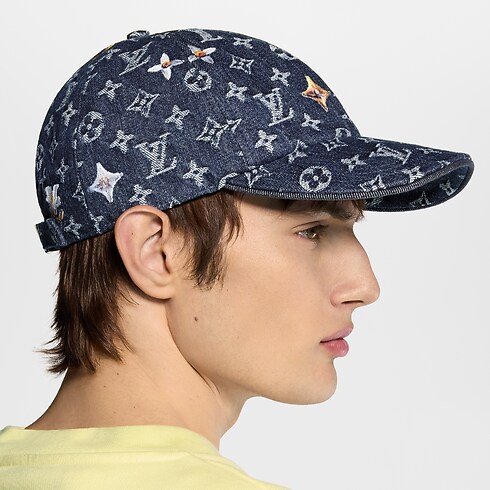 Monogram Flower Denim Cap S00 in Men's Accessories Hats, Beanies and Socks collections by Louis Vuitton (Product zoom)