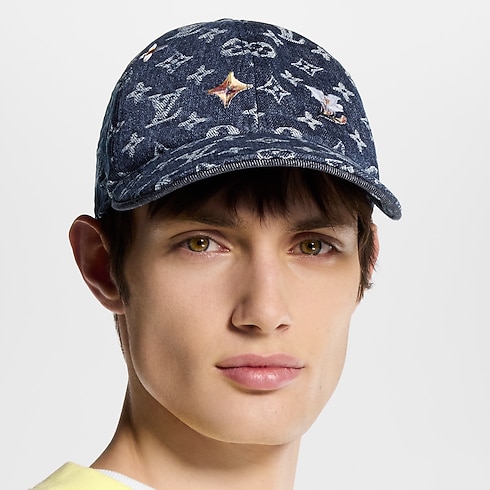 Monogram Flower Denim Cap S00 in Men's Accessories Hats, Beanies and Socks collections by Louis Vuitton (Product zoom)