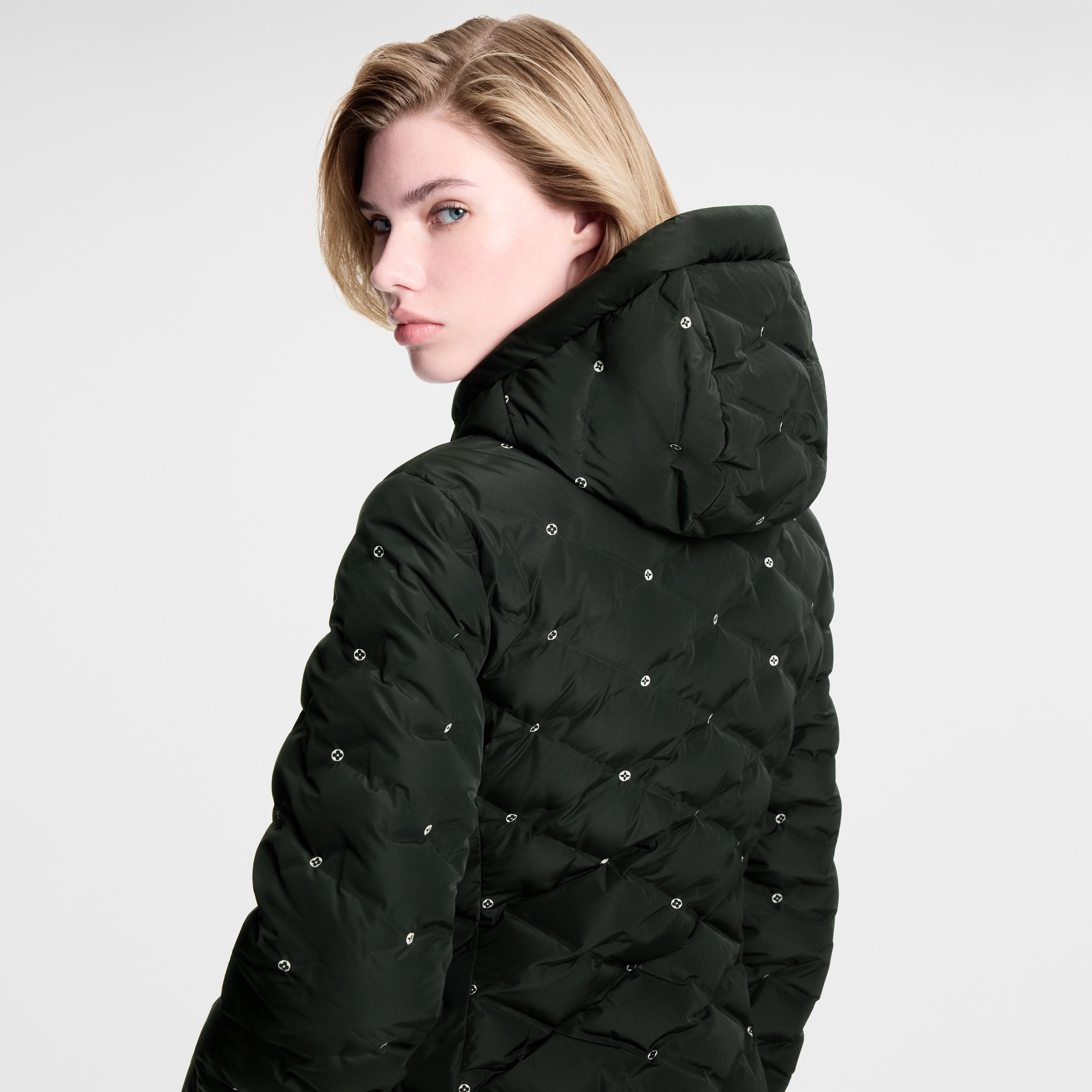Monogram Flower Quilted Jacket  in Women