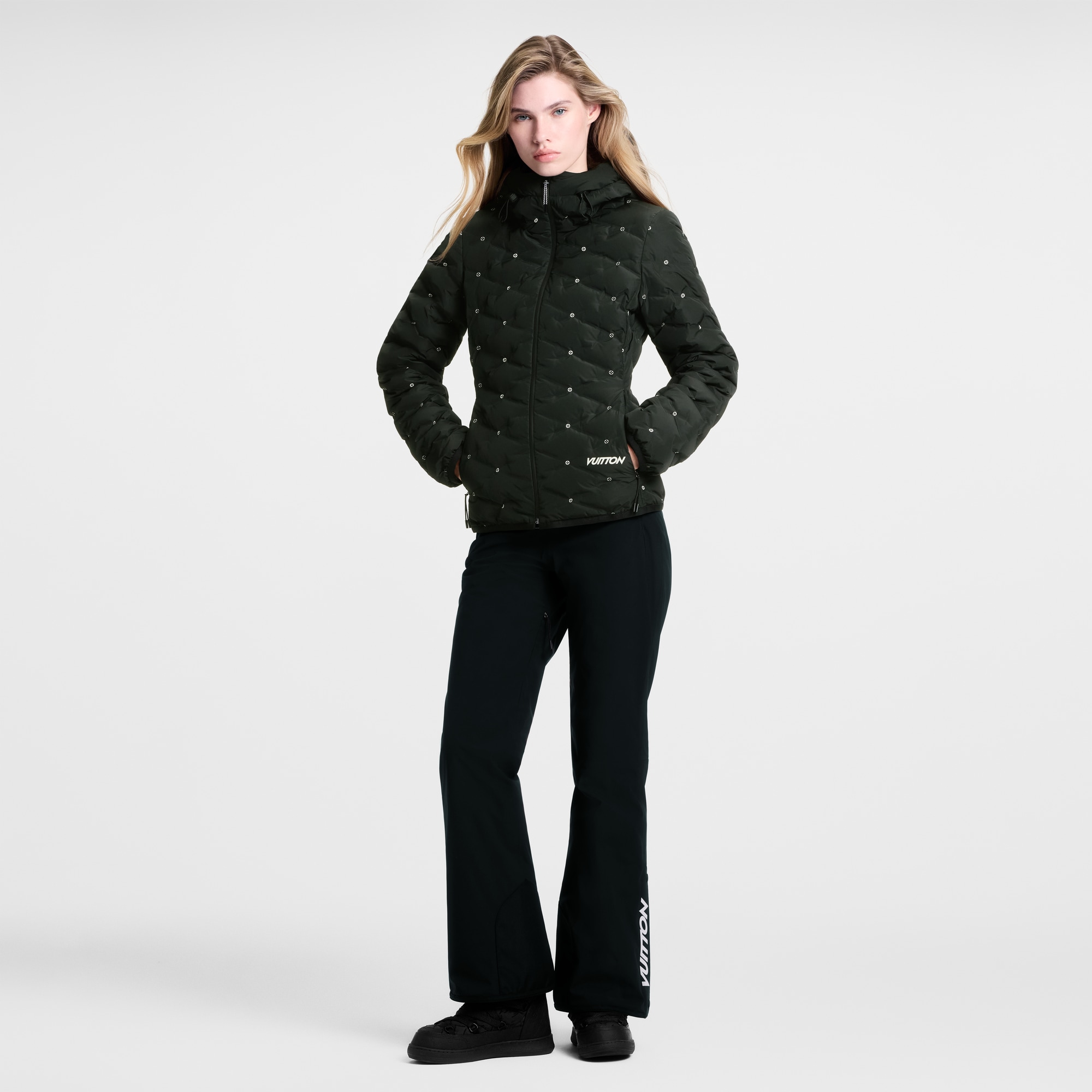 Monogram Flower Quilted Jacket  in Women