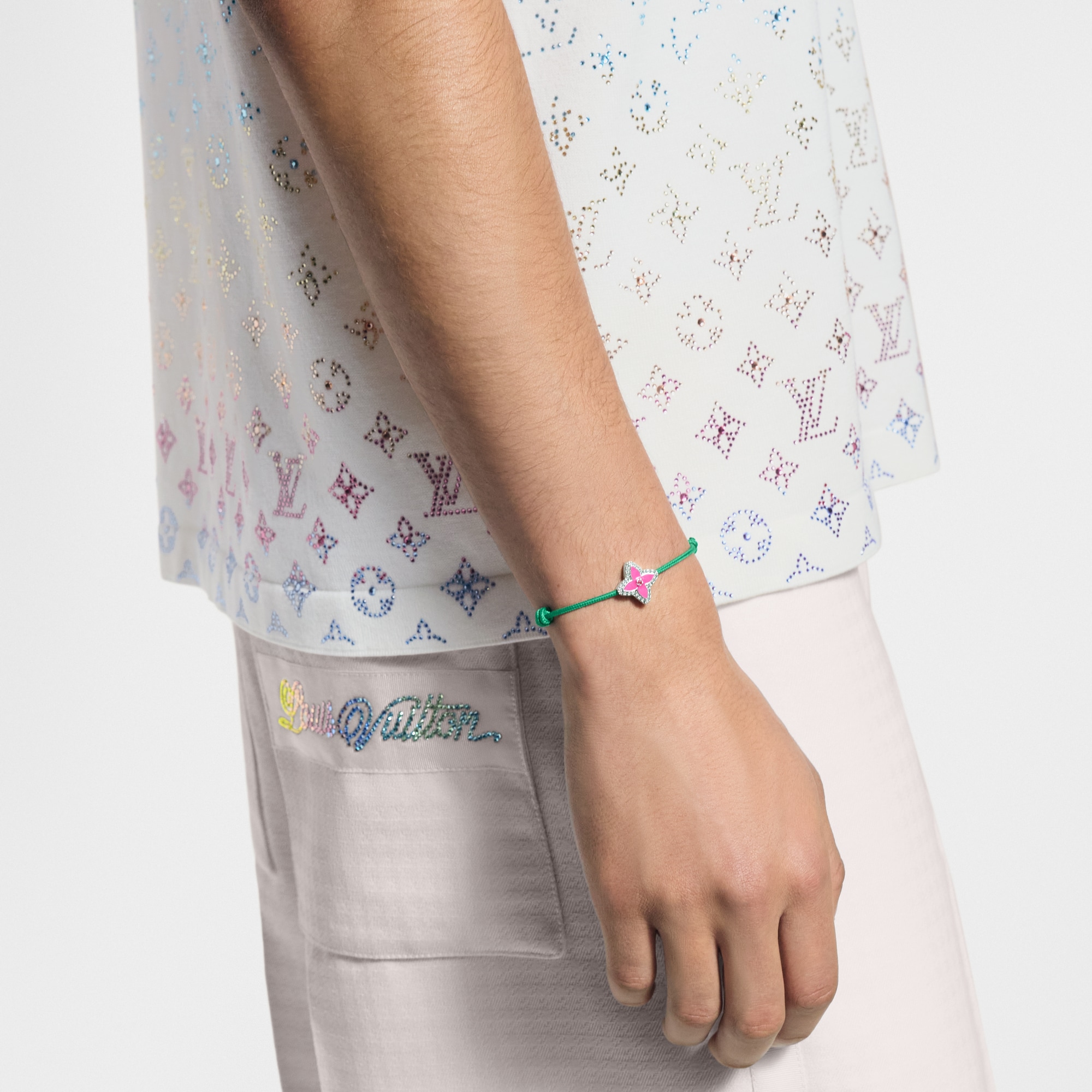 Monogram Flower Stesia Bracelet S00 in Men