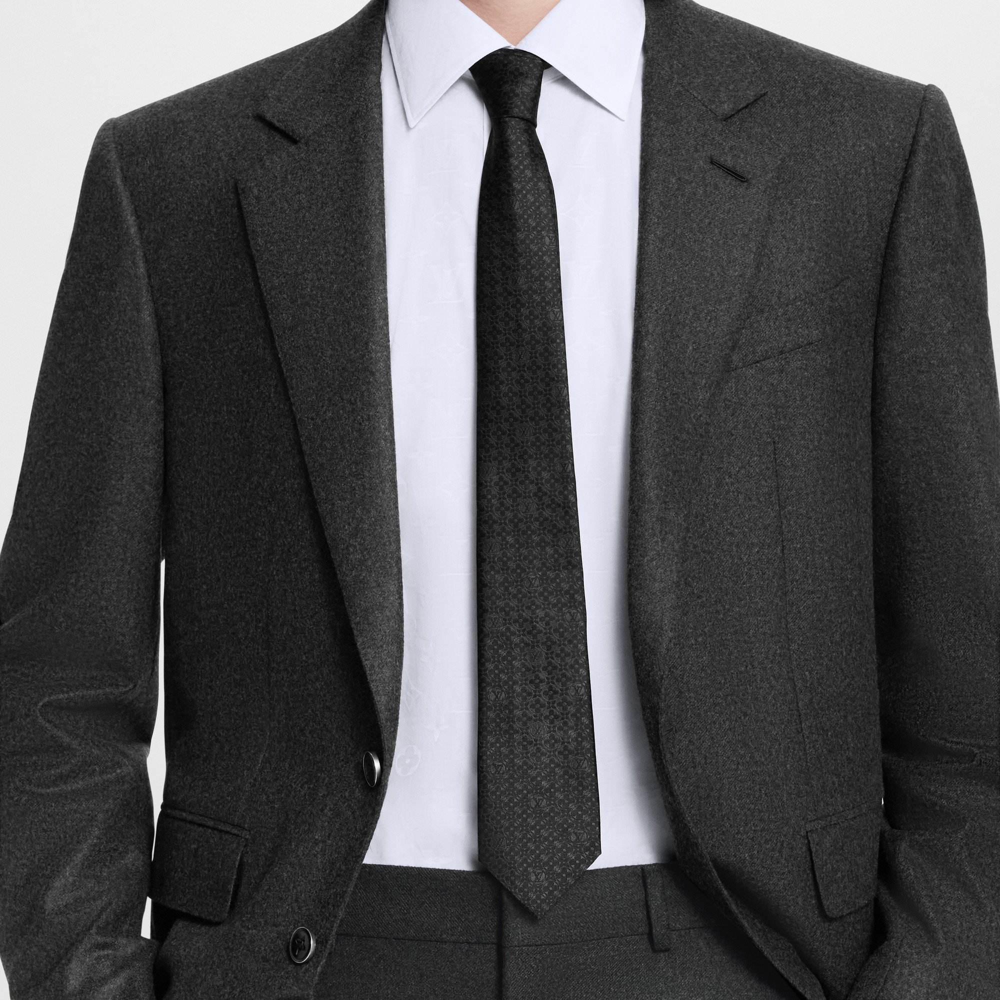 Monogram Flower Tie S00 in Men