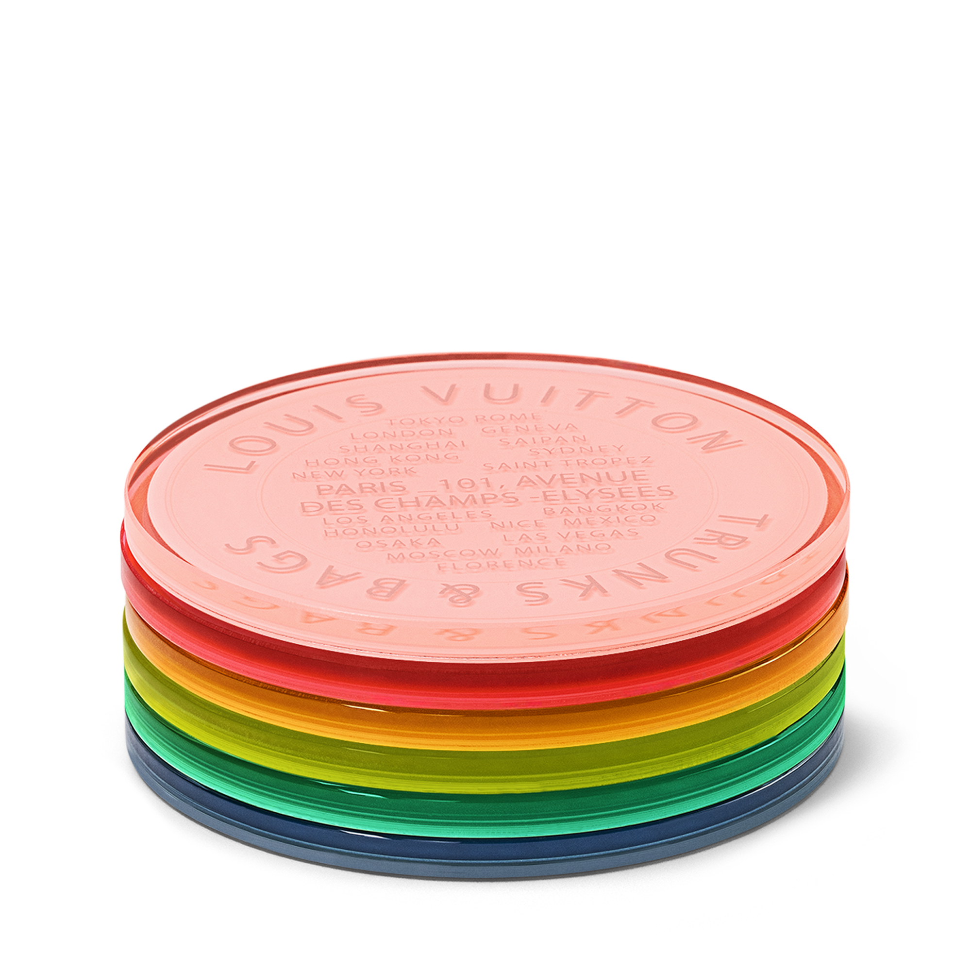 Monogram Fluo Coasters Monogram Canvas in Trunks, Travel and Home