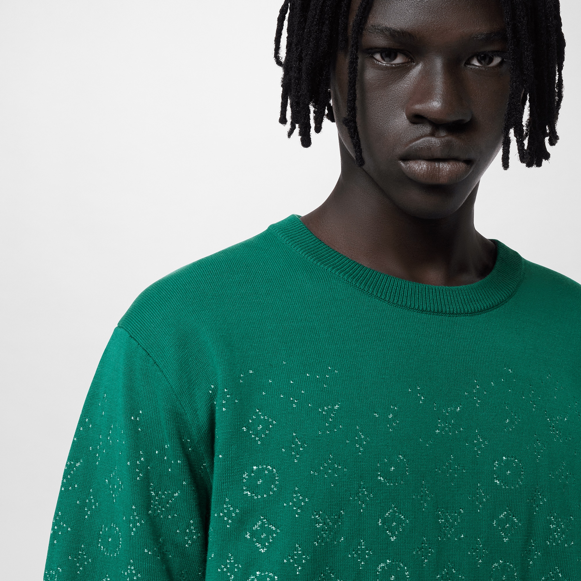 Monogram Gradient Cotton Crewneck  in Men