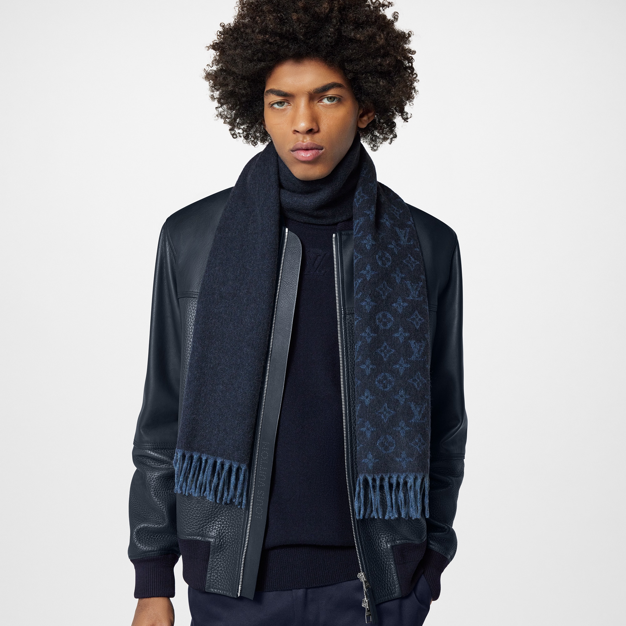 Monogram Gradient Scarf S00 in Men