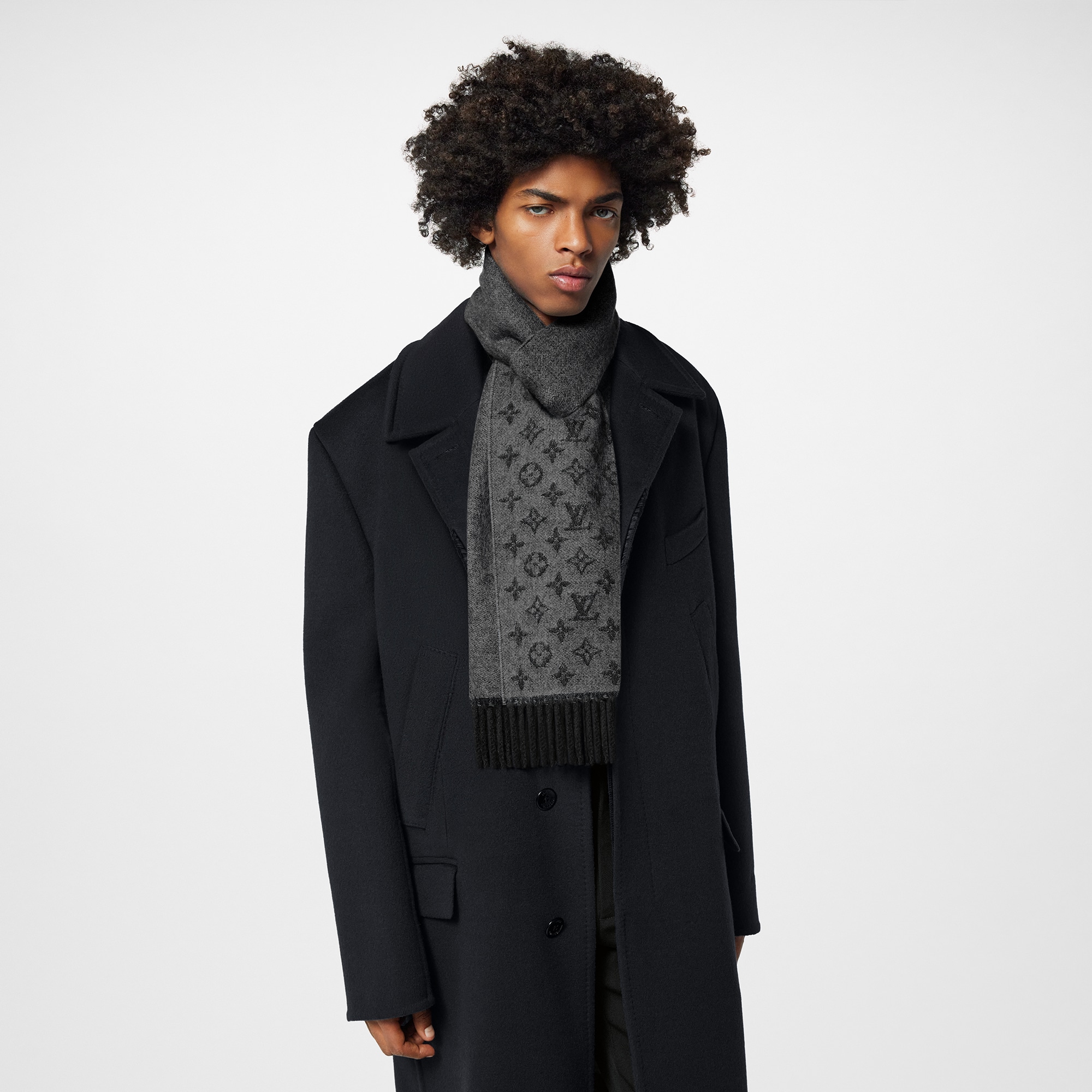 Monogram Gradient Scarf S00 in Men