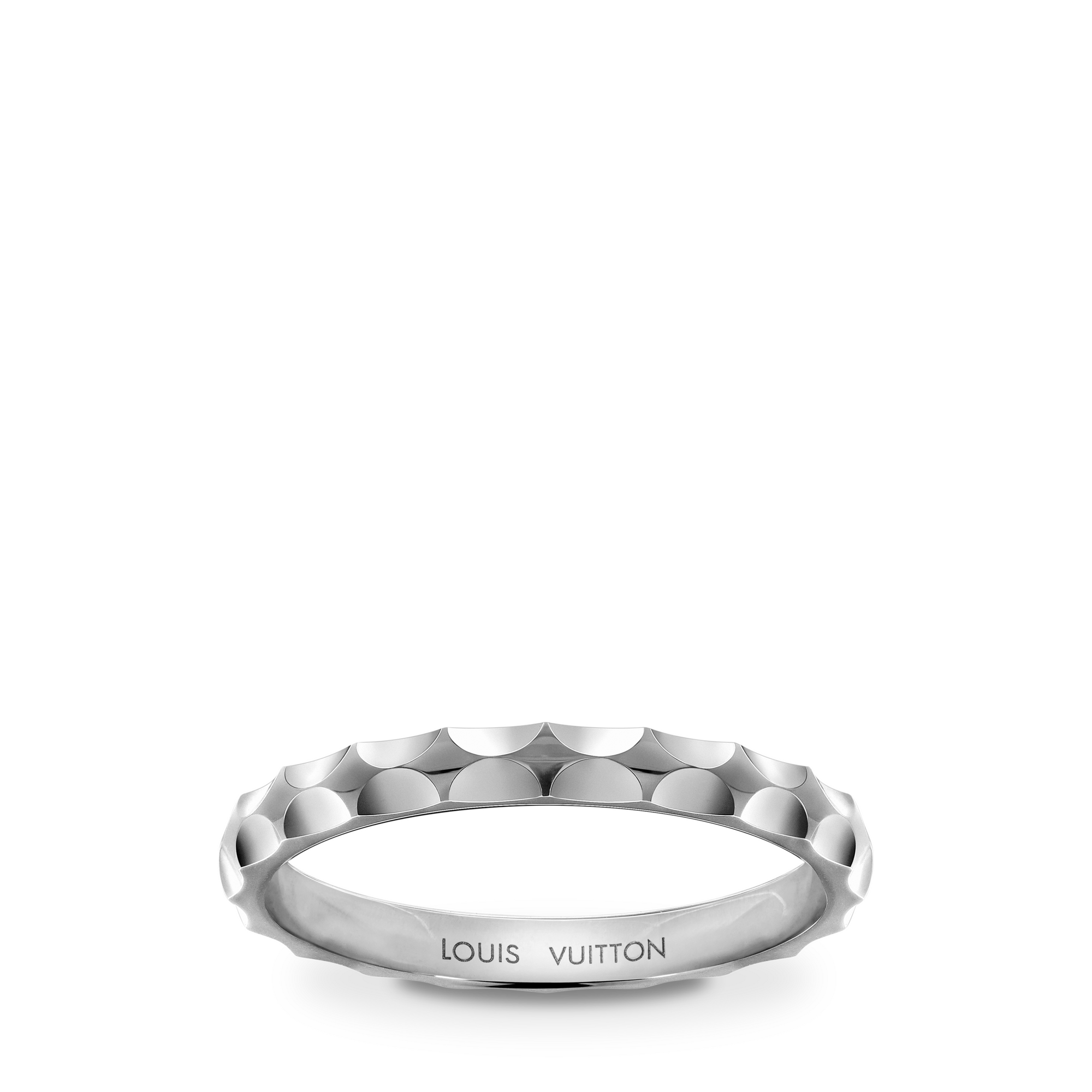 Monogram Infini wedding band, white gold  in Jewelry