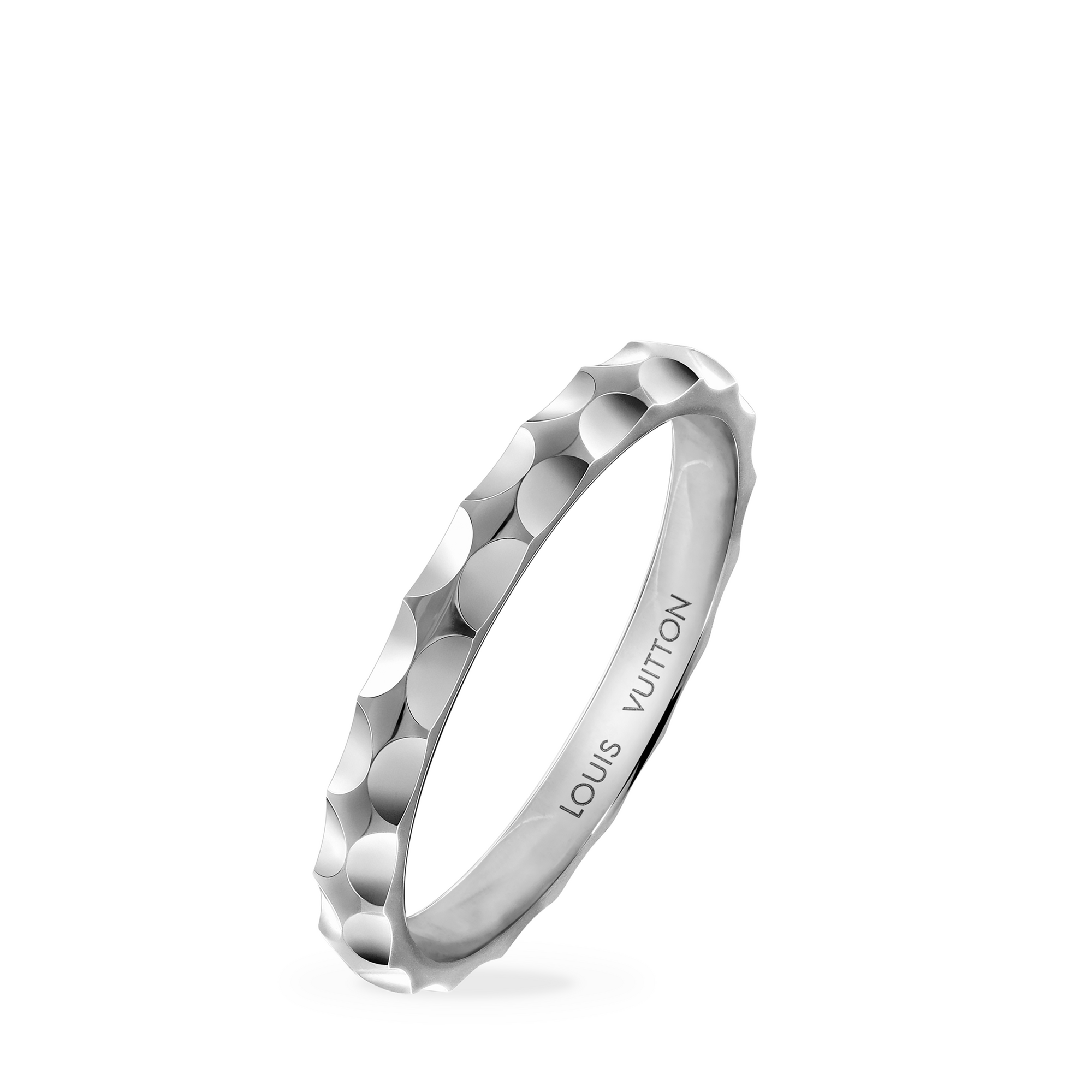 Monogram Infini wedding band, white gold  in Jewelry