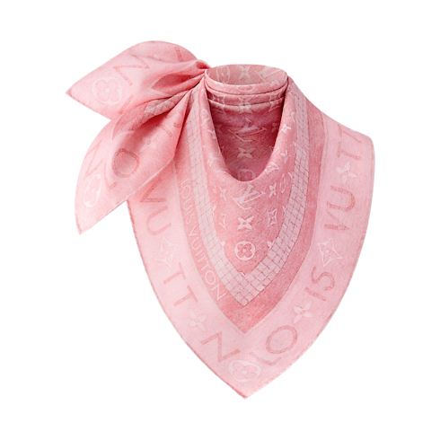 Monogram Infinity Denim Square 90 S00 in Women's Accessories Silk Squares and Bandeaus collections by Louis Vuitton (Product zoom)