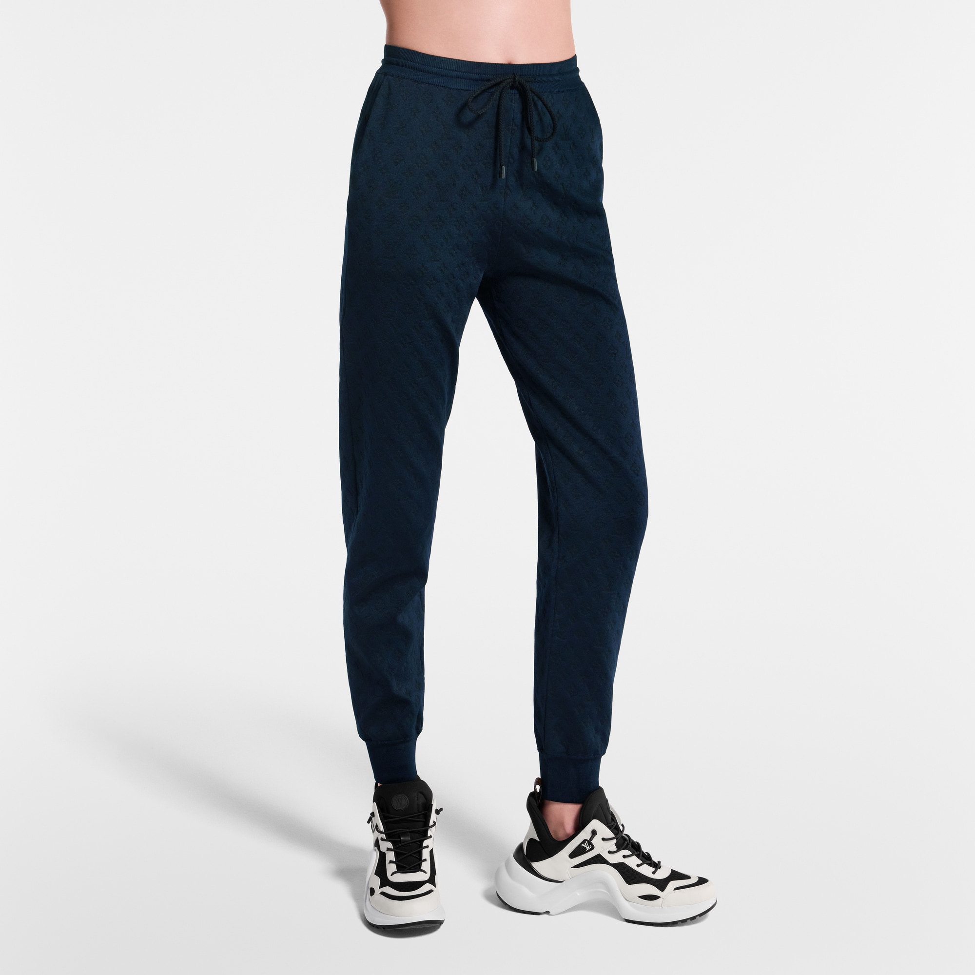 Monogram Jacquard Knit Jogging Pants  in Women