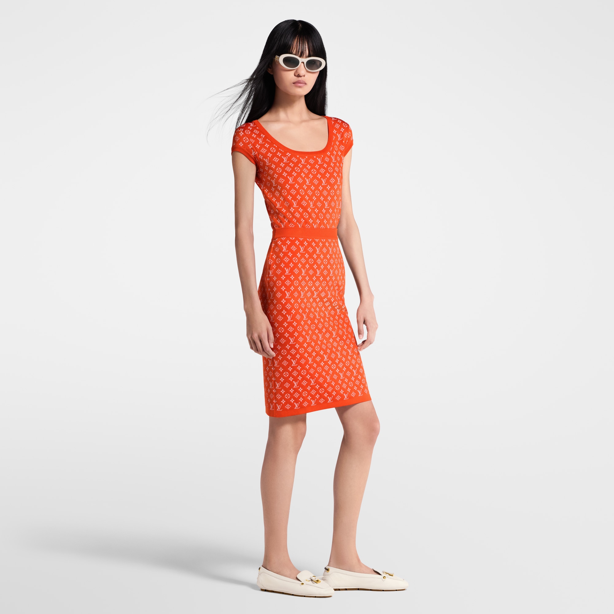 Monogram Jacquard Knit Skirt  in Women