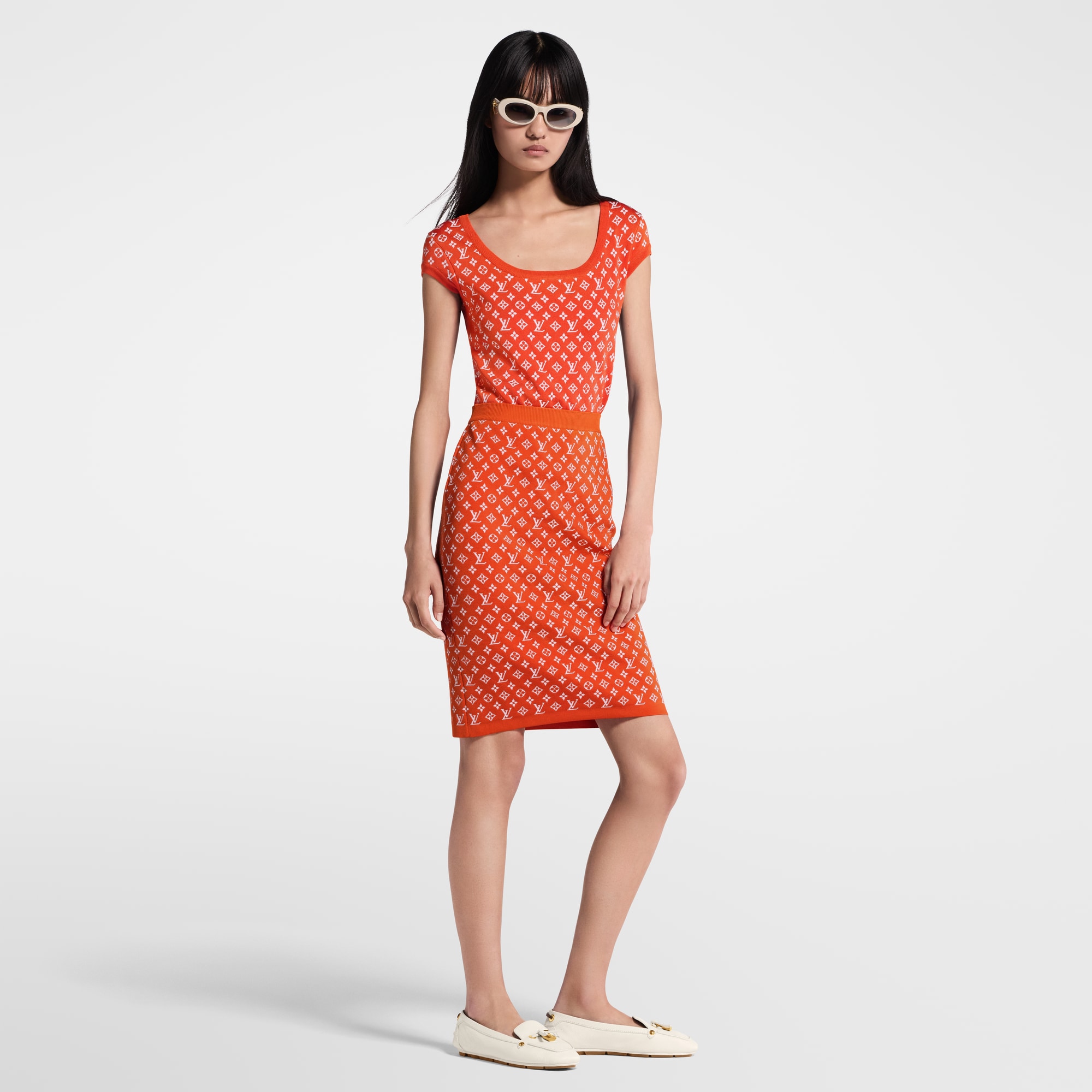 Monogram Jacquard Knit Top  in Women