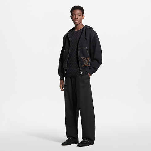 Monogram Jacquard Short-Sleeved Crewneck in Men's Ready-to-Wear All Ready-to-Wear collections by Louis Vuitton (Product zoom)