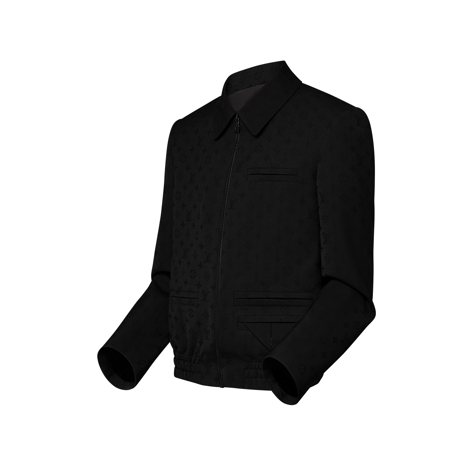 Monogram Jacquard Wool Jet Pocket Blouson  in Men