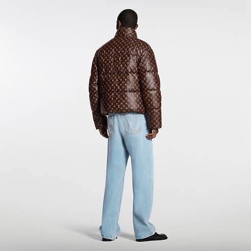 Monogram Leather Puffer Jacket in Men's Ready to Wear Outerwear and Coats collections by Louis Vuitton (Product zoom)