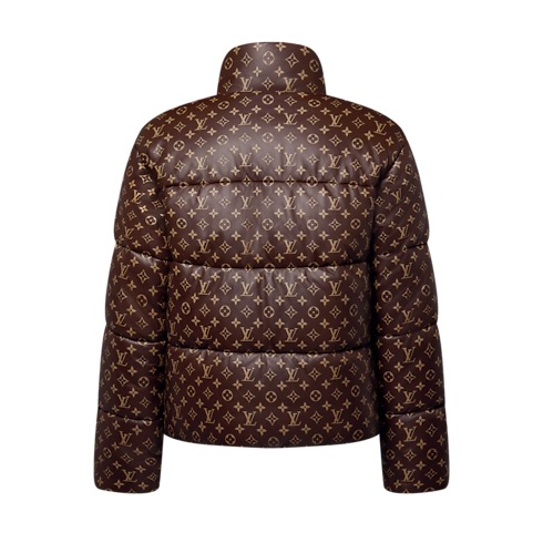 Monogram Leather Puffer Jacket in Men's Ready to Wear Outerwear and Coats collections by Louis Vuitton (Product zoom)