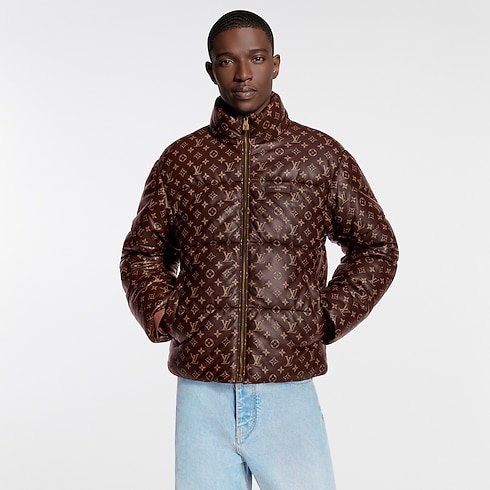 Monogram Leather Puffer Jacket in Men's Ready to Wear Outerwear and Coats collections by Louis Vuitton (Product zoom)