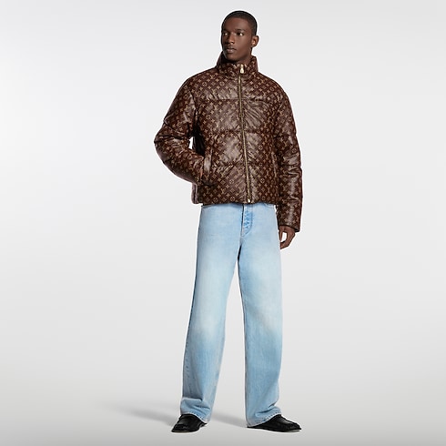 Monogram Leather Puffer Jacket in Men's Ready to Wear Outerwear and Coats collections by Louis Vuitton (Product zoom)