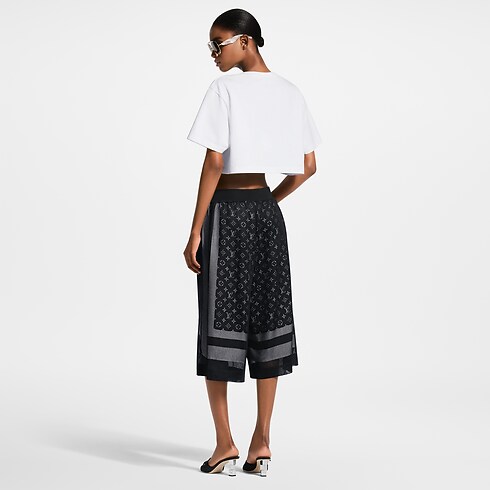 Monogram Lined Mesh Bermuda Shorts in Women's New In Women } collections by Louis Vuitton (Product zoom)